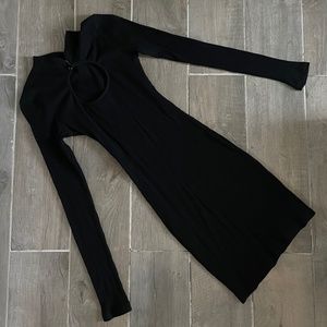 MEAGHAN BLACK MINI DRESS- princpolly